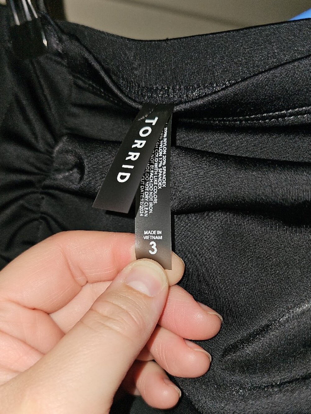 Torrid Black High-Waist Ruched Bikini Swim Bottoms - Picture 2 of 4
